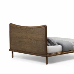 Carlton Bed By De La Espada -Finest Furniture Shop 061CarltonBedbyJasonMillerinblackoiledoakandByram471fabric back whitebkgrnd jpg