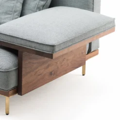 Belle Reeve Sofa By Luca Nichetto 7 Belle Reeve Sofa By Luca Nichetto -Finest Furniture Shop 12206BelleReeveSofabyLucaNichettoinDanishoiledwalnutandSunniva2152fabric detail1 whitebkgrnd