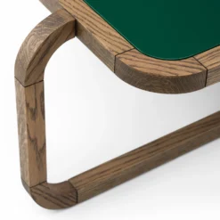 Alpha Coffee Table By Anthony Guerrée 9 Alpha Coffee Table By Anthony Guerrée -Finest Furniture Shop 176LAlphaCoffeeTablebyAnthonyGuerreeforDeLaEspadainblackoiledoakandhighglossForestpaintedhdf detail2 whitebkgrnd