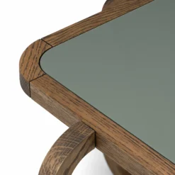 Alpha Side Table By Anthony Guerrée -Finest Furniture Shop 176SAlphaSmallSideTablebyAnthonyGuerreeforDeLaEspadainblackoiledoakandhighglossCovepaintedhdf detail2 whitebkgrnd