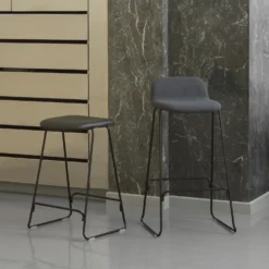Just Bar Stool Upholstered By Normann Copenhagen 10 Just Bar Stool Upholstered By Normann Copenhagen -Finest Furniture Shop 2020 Just Barstool 75cm w Back Full Uph Black Steel UDA25 Just Barstool 65cm Full Uph Black Steel Ultra 41599 01