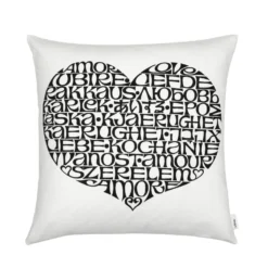 Graphic Print Pillow - International Love Heart By Vitra