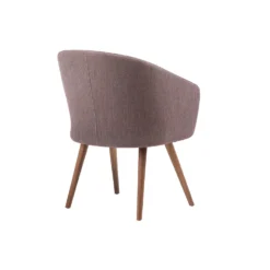 Saia Dining Chair By Matthew Hilton For De La Espada -Finest Furniture Shop 406 Saia DIning Chair by Matthew Hilton in walnut and Foss 672 fabric back