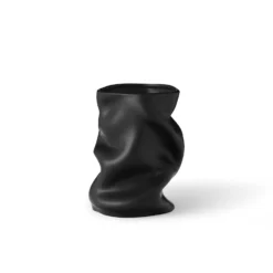 Collapse Vase By Sofia Tufvasson For Menu -Finest Furniture Shop 4481539 Collapse Vase 20 Black front