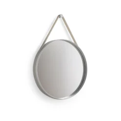 Strap Mirror No 1 By Hay -Finest Furniture Shop 500011 StrapMirror dia50 grey wb