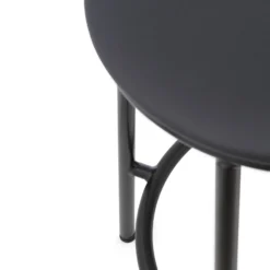 Circa Barstool By Normann Copenhagen -Finest Furniture Shop 506088 Circa Barstool 65cm Uph Black Steel Ultra 41599 03