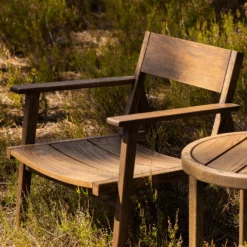 98.6°F Outdoor Lounge Armchair By Lyndon Neri And Rossana Hu 13 98.6°F Outdoor Lounge Armchair By Lyndon Neri And Rossana Hu -Finest Furniture Shop 576S98.6 FOutdoorLoungeArmchairand57898.6 FOutdoorSideTablebyDeLaEspadaAtelierinblackoiledoak photobyCarlosTeixeira