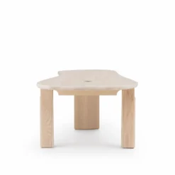 Twenty-Five Work Table By De La Espada Atelier -Finest Furniture Shop 683FTwenty FiveWorkTablebyDeLaEspadaAtelierinwhiteoiledash side2 whitebkgrnd