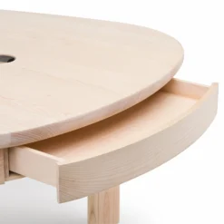 Twenty-Five Desk With Drawer By De La Espada Atelier 12 Twenty-Five Desk With Drawer By De La Espada Atelier -Finest Furniture Shop 683QTwenty FiveDeskwithDrawerbyDeLaEspadaAtelierinwhiteoiledash detail3 whitebkgrnd