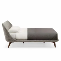 Solo Bed By Neri & Hu -Finest Furniture Shop 787SoloBedbyNeri HuinDanishoiledwalnutandZero004fabric side whitebkgrnd