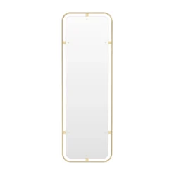 Nimbus Mirror Rectangular By Menu -Finest Furniture Shop 8032839 Nimbus Mirror Rectangular Polished Brass Front