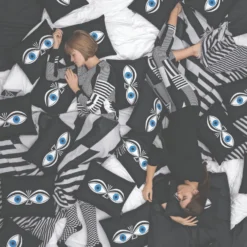 Graphic Print Pillow - Eyes By Vitra -Finest Furniture Shop 859839 HiRes Graphic Print Pillow Girard Eyes blue CMYK master