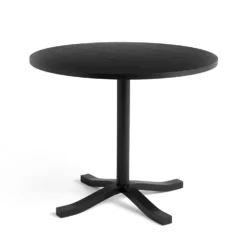 Pastis Table By Julien Renault For Hay -Finest Furniture Shop 946133 Pastis Table dia90xH74 black wb lacquered plywood ash base and tabletop