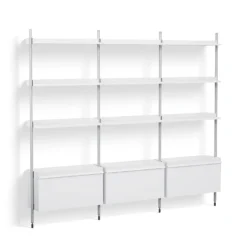 Pier System Combination 133 - 3 Columns By Hay 22 Pier System Combination 133 - 3 Columns By Hay -Finest Furniture Shop 946761 PierSystem133PSwhitepowdercoatedsteelclearanodisedaluprofiles