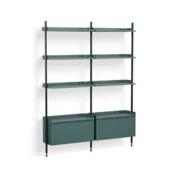 Pier System Combination 132 - 2 Columns By Hay 16 Pier System Combination 132 - 2 Columns By Hay -Finest Furniture Shop 946914 PierSystem132PSbluepowdercoatedsteelblackanodisedprofiles