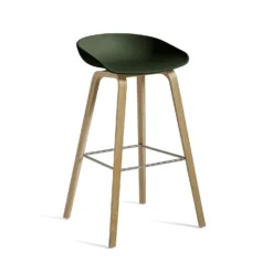 About A Stool AAS 32 High - Wooden Base By Hay