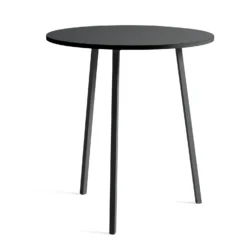 Loop Stand Round Table By Hay -Finest Furniture Shop AA658 A341 AA69 LoopStandRoundTableHighdia90xH97blacklino blackframe