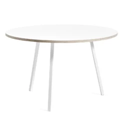 Loop Stand Round Table By Hay -Finest Furniture Shop AA659 A340 AA53 LoopStandRoundTable dia120xH74 white