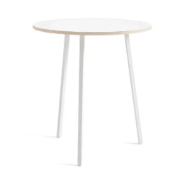 Loop Stand Round Table By Hay -Finest Furniture Shop AA659 A341 AA53 LoopStandRoundTableHighdia90xH97whitelino whiteframe