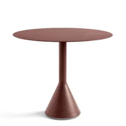 Palissade Cone Table Round By Hay -Finest Furniture Shop AA695 A380 AH17 PalissadeConeTabledia90xH74ironred