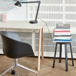 Revolver Stool Low By Hay -Finest Furniture Shop AAC24blackshellalubase CPH90Deskoffwhitelinowblacqueroak RevolverStoolblack