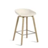 Clearance About A Stool AAS 32 Low / White / Matt Lacquered Oak By Hay