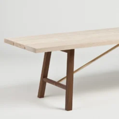 Side Bench Two By Another Country -Finest Furniture Shop AC S2 Side Bench Oblique Profile.hs