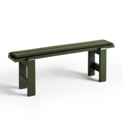 Weekday Seat Cushions By Hannes & Fritz For Hay -Finest Furniture Shop AD126 C954 AM95 WeekdayBenchL140xW23xH45cmolivewblacqueredpinewood SeatCushionolivetextile