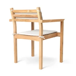 AH502 Outdoor Dining Armchair By Alfred Homann -Finest Furniture Shop AH502 teak untreated CU lifeoat1760 back