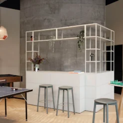 Soft Edge 82 Bar Stool By Hay -Finest Furniture Shop APlaceTo SoftEdge32BarStoolHighsoftgreywblacqueroak NewOrderShelvingSystemlightgrey