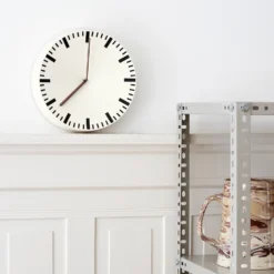 Analog Clock By Hay -Finest Furniture Shop Analogwhite MarbledJugbrown HAYShelvingUnitlightgrey