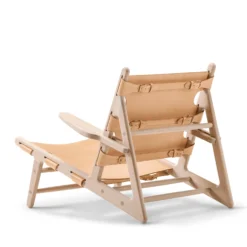 Hunting Chair By Fredericia -Finest Furniture Shop BM 2229 v3 naturalsaddleleather lacqueredoak