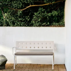 Balcony Dining Bench By Ronan And Erwan Bouroullec For Hay -Finest Furniture Shop BalconyDiningBenchwitharmchalkbeige BalconySeatCushionbeigeyeast
