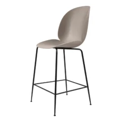 Beetle Bar/Counter Chair Unupholstered By Gubi 8 Beetle Bar/Counter Chair Unupholstered By Gubi -Finest Furniture Shop Beetle BarChair 65 Conic Unupholstered Black NewBeige Front