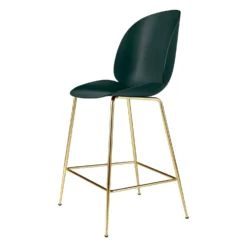 Beetle Bar/Counter Chair Unupholstered By Gubi 11 Beetle Bar/Counter Chair Unupholstered By Gubi -Finest Furniture Shop Beetle BarChair 65 Conic Unupholstered Brass Green Front