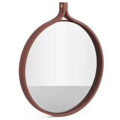 Comma Round Mirror By Swedese 9 Comma Round Mirror By Swedese -Finest Furniture Shop CommaEnglishRed