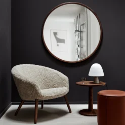 Silhouette Mirror Round By OEO Studio -Finest Furniture Shop DitzelLoungeChair2631 Mono7421 Pon1280 Meadow8115 Silhouette8320