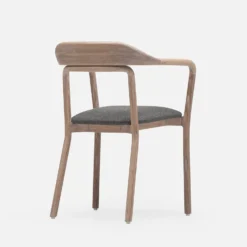 Duet Chair Upholstered Seat By Lyndon Neri And Rossana Hu -Finest Furniture Shop DuetWhiteOiledOakDivinaMelange3170