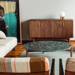 Sidekicks Coffee Table Terrazzo By Ilse Crawford -Finest Furniture Shop ElysiaLoungeChairandSidekicksLargeCoffeeTableandSoloWide4 DoorCabinet photobyCarlosTeixeira 1