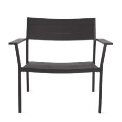 Eos Lounge Armchair By Case -Finest Furniture Shop Eos Lounge Chair by Matthew Hilton for Case black front.hs