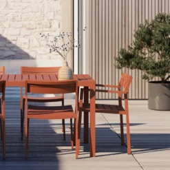 Eos Rectangular Table By Case 11 Eos Rectangular Table By Case -Finest Furniture Shop EosRectangularTableRustLifestyle