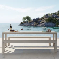 Eos Communal Bench By Case -Finest Furniture Shop Eos Communal Table White Front Styleshot f30a614e d7ab 408a 9ecb 5d9266c7cc40