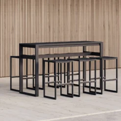 Eos Rectangular Bar Table By Case 10 Eos Rectangular Bar Table By Case -Finest Furniture Shop Eos Rectangular Bar Table Black Styleshot 2