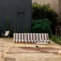 Desert Sofa 3 Seater By Ferm Living -Finest Furniture Shop FLDesertCashmereStripesLifestyle