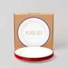 Plate Set By Falcon Enamelware