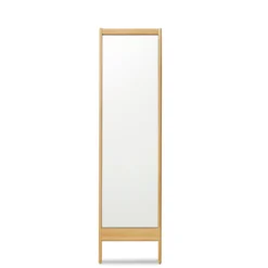 A Line Mirror By Form And Refine -Finest Furniture Shop FormandRefine A Line Mirror Oak Front nb