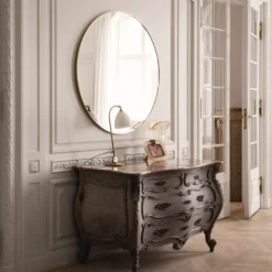 Round Mirror By Gubi 5 Round Mirror By Gubi -Finest Furniture Shop GUBI Mirror O110 Bestlite BL2 bone china brass off