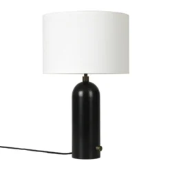 Gravity Table Lamp By Gubi -Finest Furniture Shop Gravity TableLamp Small BlackenedSteel White off