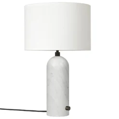 Gravity Table Lamp By Gubi -Finest Furniture Shop Gravity TableLamp Small WhiteMarble White off