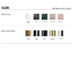 Bat Dining Chair Wood Base Unupholstered By Gubi -Finest Furniture Shop GubiBatFinishes2022 715898b5 164e 458c ab9d f6fe69914b5e